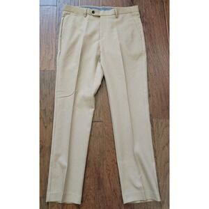 Crosby &‎ Howard Men's Khaki Straight Leg Chino Dress Pants Casual Sz 34x32